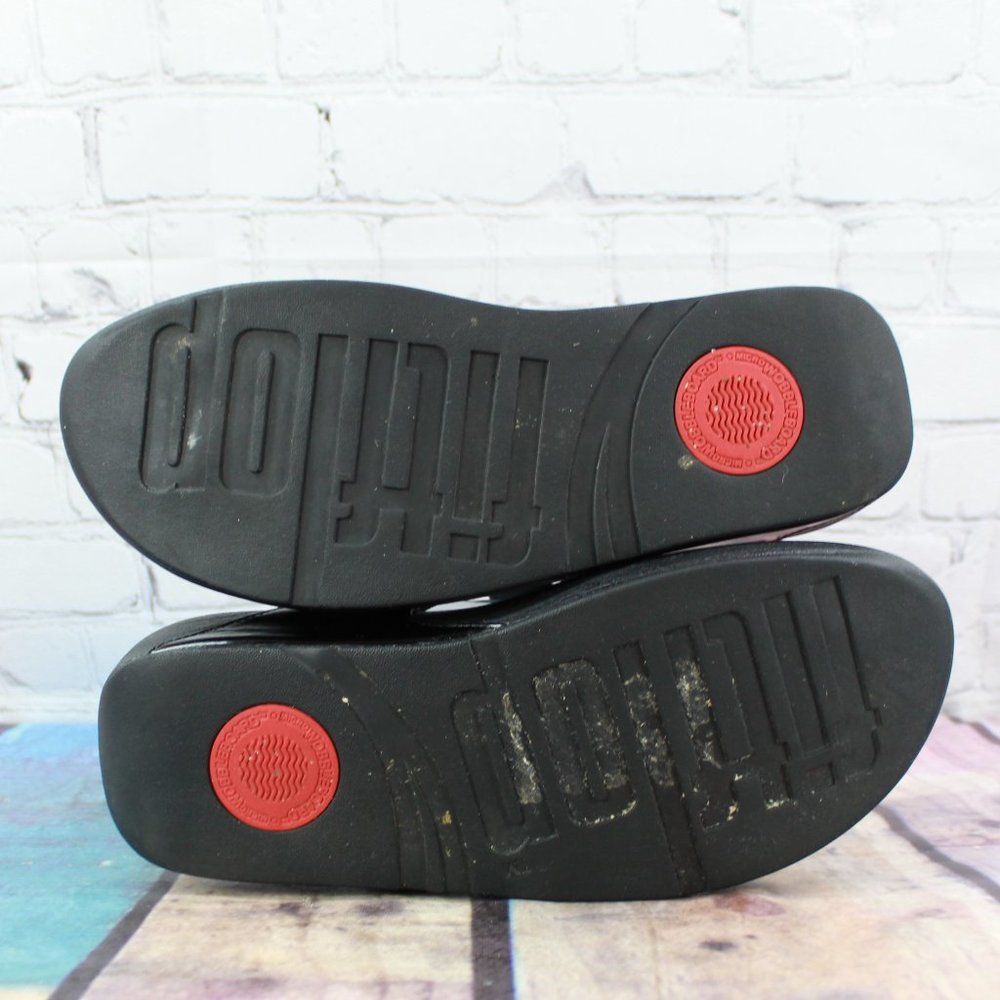FITFLOP The Skinny Patent Thong Sandals Size 9 - Picture 9 of 9